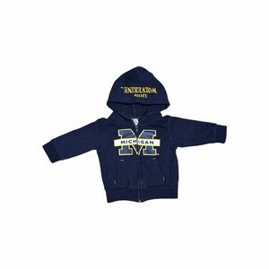 Michigan Baby Zip-Up Hoodie- 3/6 Months🟡🔵🏈